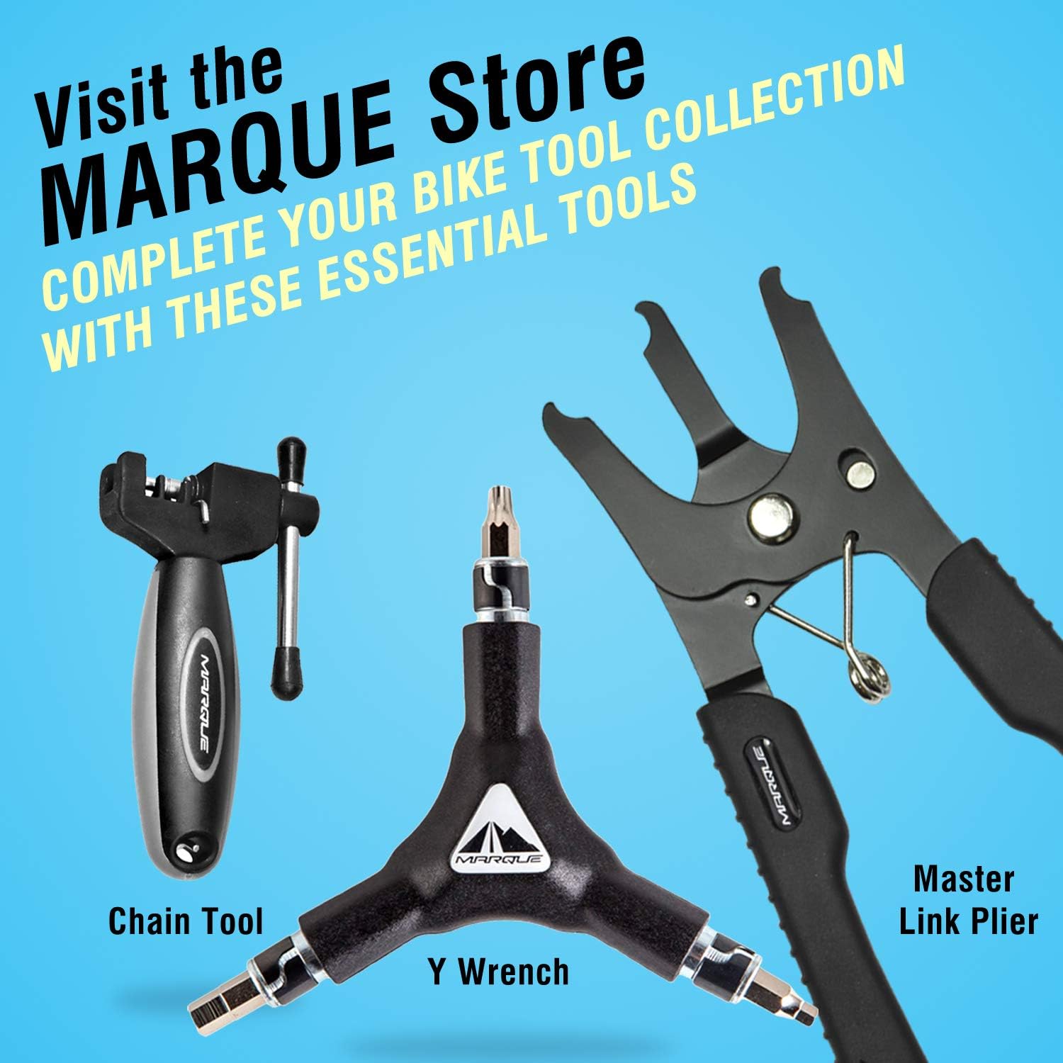 MARQUE MT 20 Bike Multitool – 20 in 1 Bicycle Multi Tool Repair Kit for Road and Mountain Bikers. Slim Profile with Chain Breaker, Perfect Road and MTB Cyclist Gift: Home Improvement