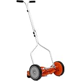 American Lawn Mower 1204-14 14-Inch 4-Blade Push Reel Lawn Mower, Red