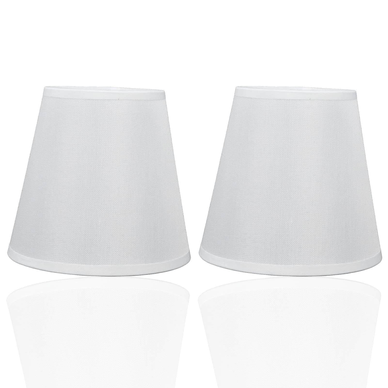 2PCS Small Lamp Shades, Small Lamp Shades for Table Lamps Clip on Lamp Shade Lampshade Chandelier Shades for Bedroom Living Room