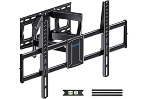 USX STAR Full Motion TV Wall Mount for 37-85 Inch TVs Mounts Up to 132lbs, Fit 16" Wood Stud, Max VESA 600x400mm, Swivel and Tilt Articulating Wall Mount TV Bracket,Fit Most 55+ 65 70 75 inch TVs
