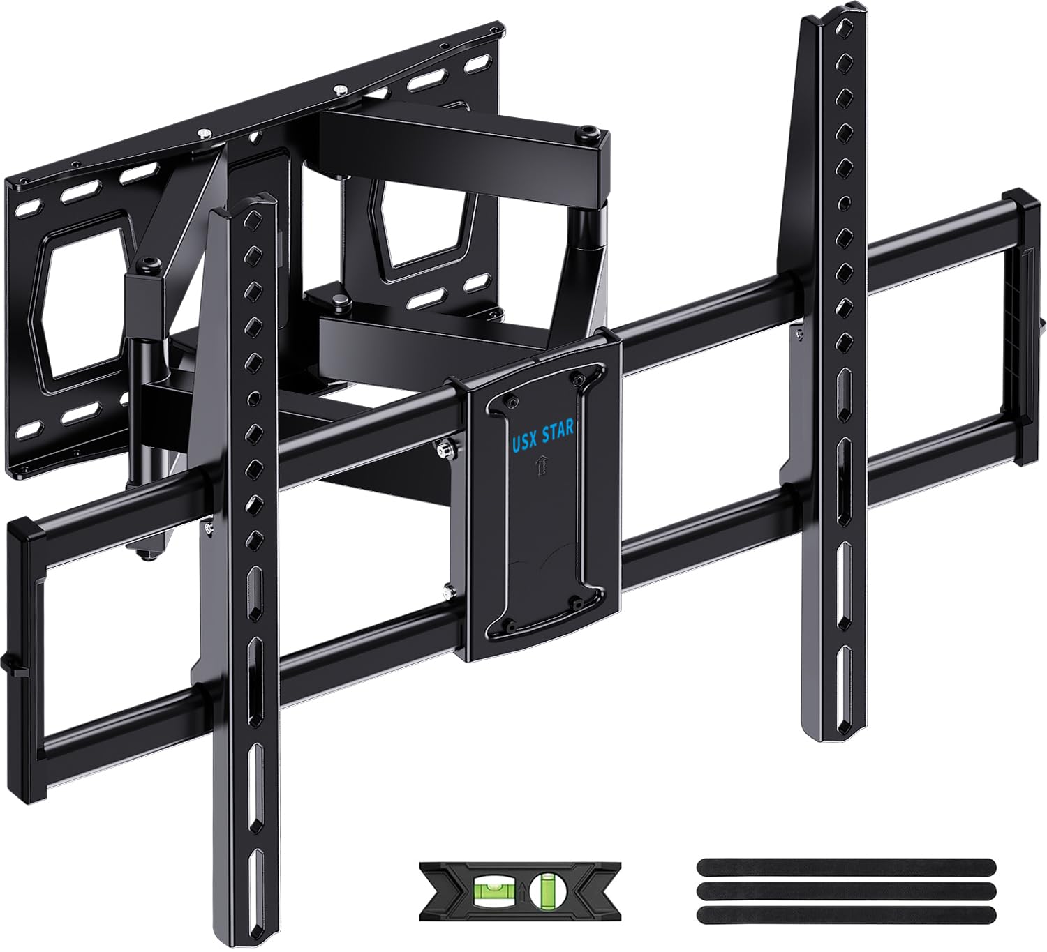 Photo 1 of USX STAR Full Motion TV Wall Mount for 37-85 Inch TVs Mounts Up to 132lbs, Fit 16" Wood Stud, Max VESA 600x400mm, Swivel and Tilt Articulating Wall Mount TV Bracket,Fit Most 55+ 65 70 75 inch TVs