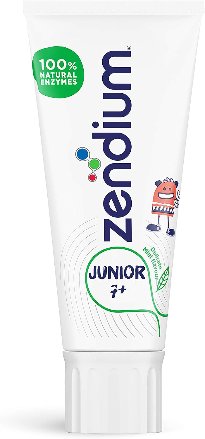 Zendium Natural Enzymes Delicate Mint Flavour Juniors Toothpaste for 7+ years, 50 ml, 50 ml (Pack of 1)