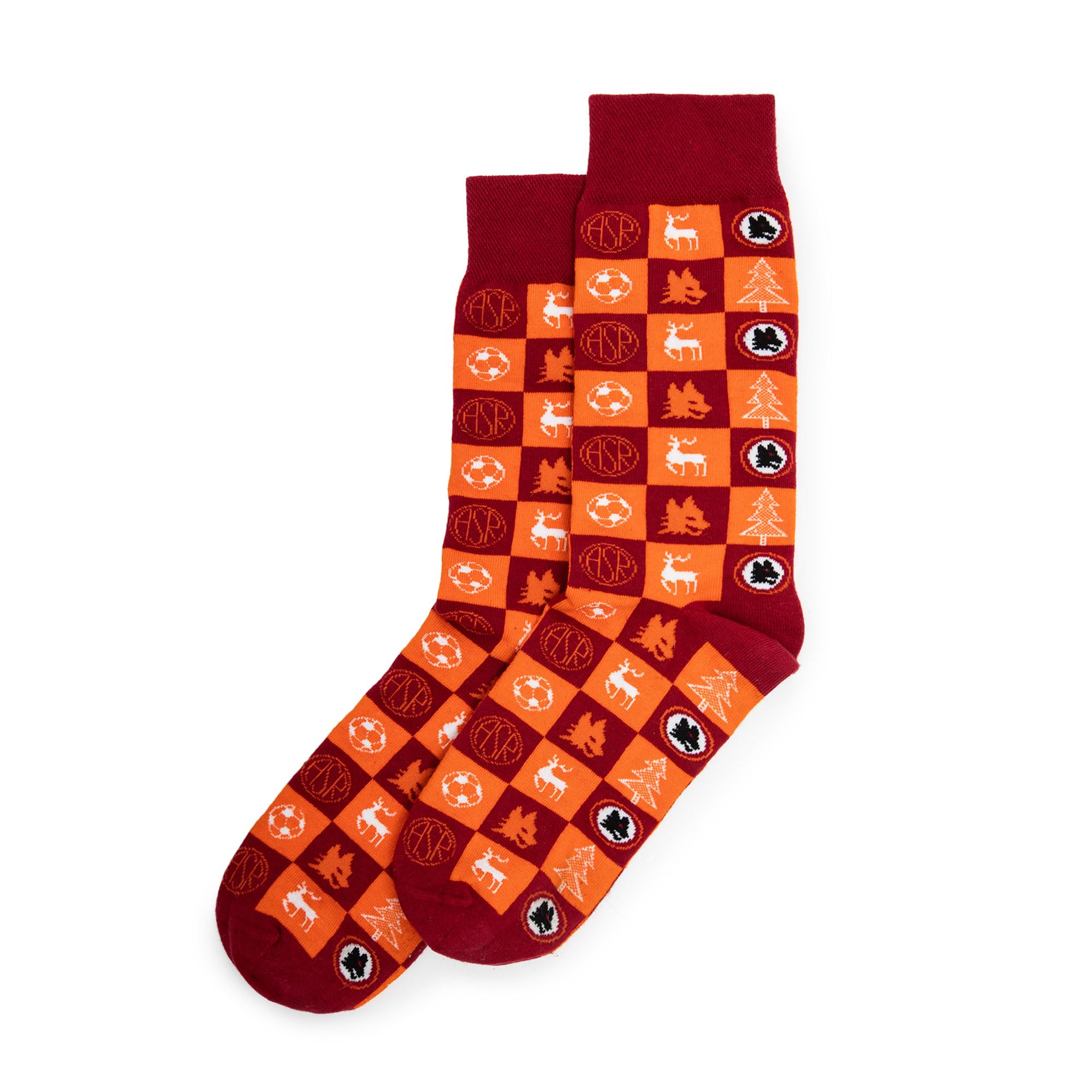 AS Roma Christmas Socks Unisex Adult Christmas Socks