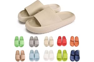 rosyclo Cloud Slippers for Women and Men Massage Thick Sole Non-Slip Shower Slippers Bathroom Super Soft Comfy House Cloud Slide Slippers for Indoor and Outdoor