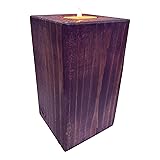 6" Farmhouse Candle Holder Black Pillar Candle