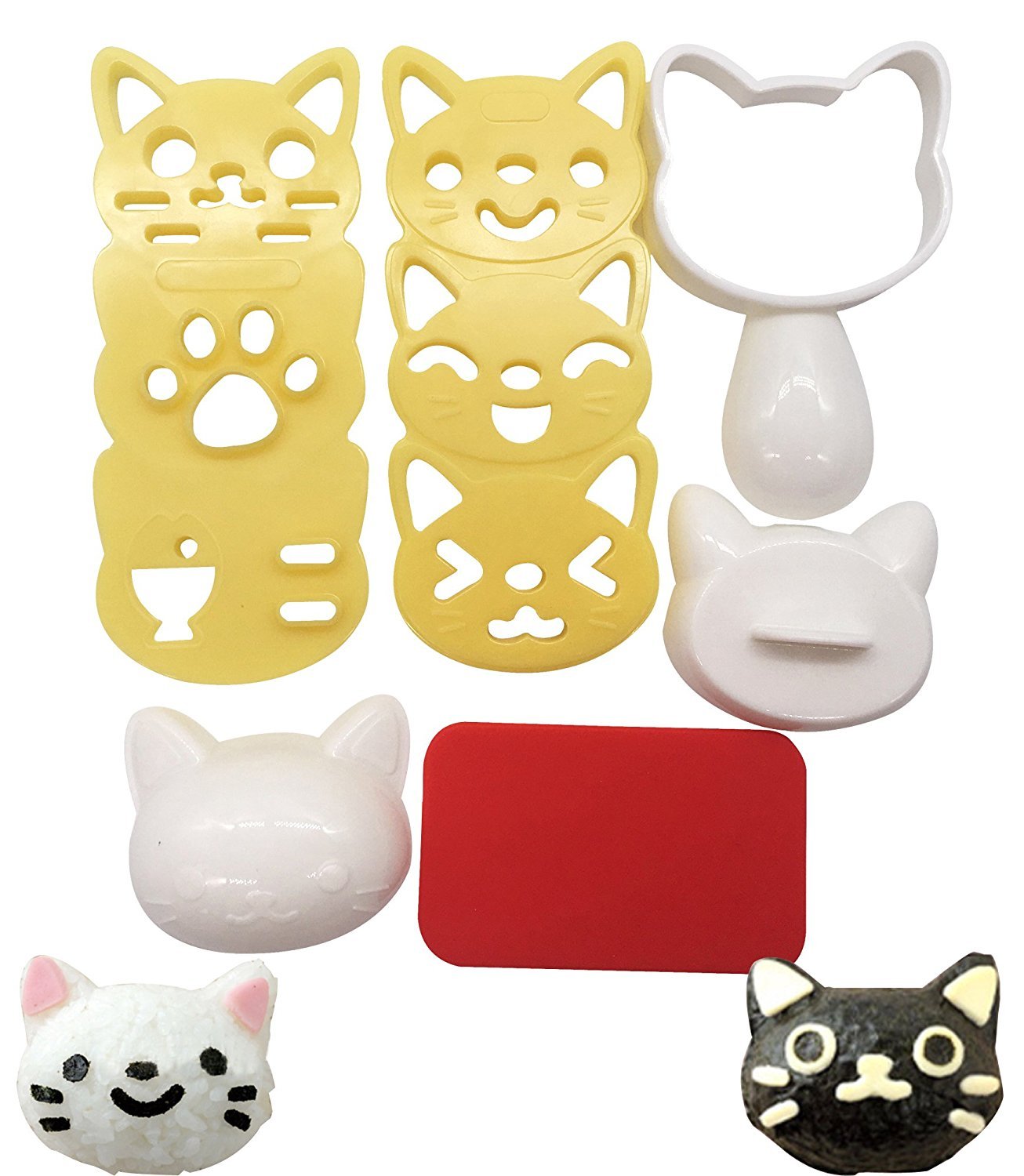 Napravi Rs Petite Boule De Riz Moule De Chat Adorable Dessin Anime Motif Diy Sushi Bento Nori De Cuisine De Riz Moule Couteaux Et Ustensiles De Cuisine Presse Puree