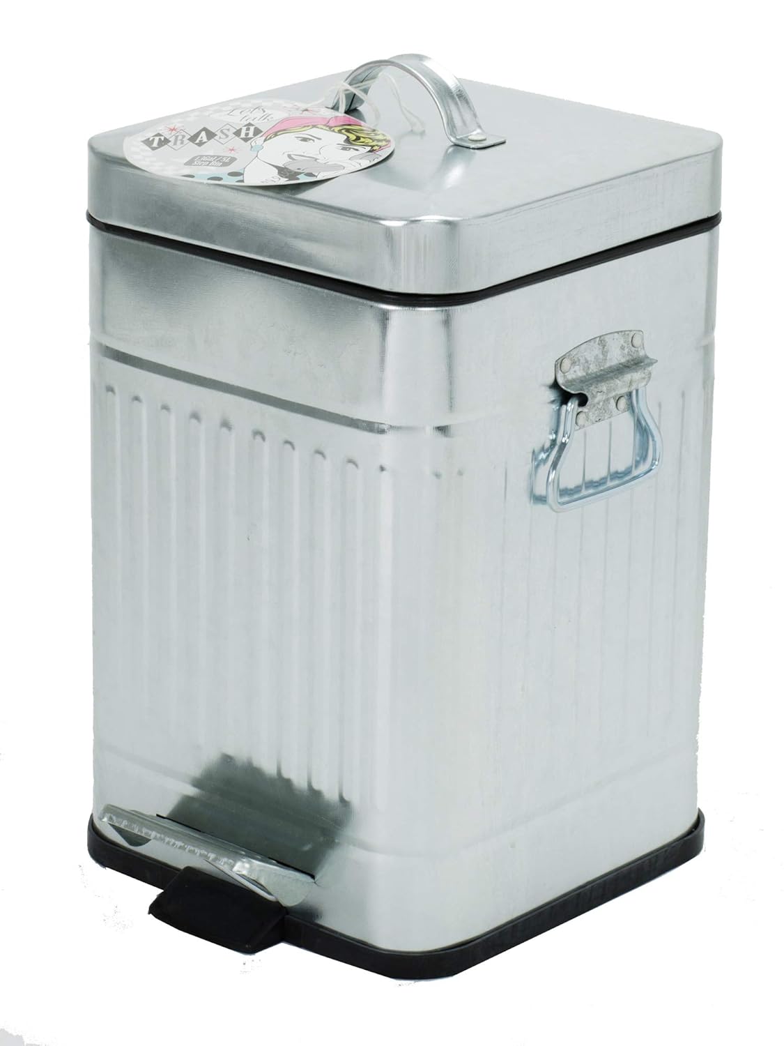 Home & Kitchen 5 Liter Copper Elaine Karen Deluxe Galvanized Steel Step Foot Pedal Retro Garbage