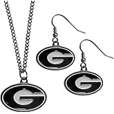 Siskiyou Sports NCAA unisex-adult Dangle Earrings and Chain Necklace Set
