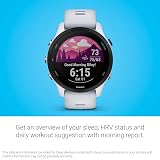 Garmin Forerunner 255 Music GPS Running Smartwatch White Long Battery view 4