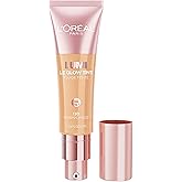 L'Oreal Paris Lumi Le Glow Skin Tint, Lightweight Water-Based Tinted Serum with Foundation-Like Coverage, Glow Illuminator, Warm 130, 0.85 Fl Oz