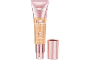 L'Oreal Paris Lumi Le Glow Skin Tint, Lightweight Water-Based Tinted Serum with Foundation-Like Coverage, Glow Illuminator, Warm 130, 0.85 Fl Oz