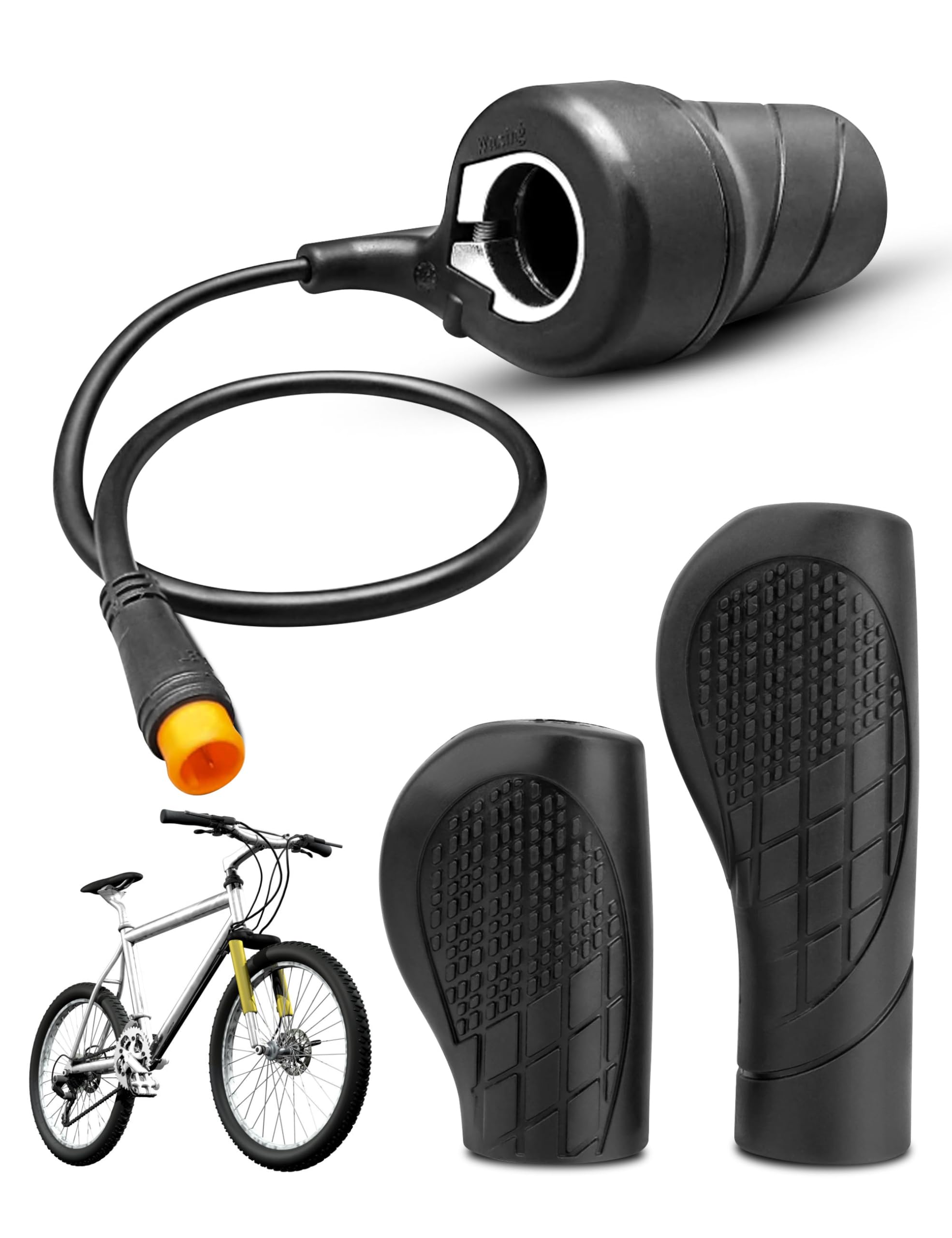 Photo 1 of Scooter Throttle Grip Half Throttle for Electric Bike E Scooter, Throttle Handle Electric Modified for Mountain E Bike Scooter