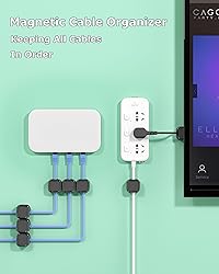 Magnetic Cable Clips, Adjustable Cord Holder