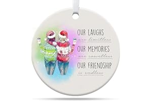 Gifts for Friends Women, Friends Christmas Ornaments, Bestie Gifts for Women, Best Friend Ornament, Gift for Best Friends Wom