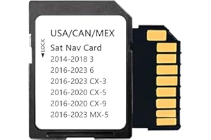 Latest Version Navigation SD Card Compatible with 2014-2018 3, 2016-2023 6 / CX3, 2016-2020 CX5 / CX9, 20216-2022 MX5, USA/Ca
