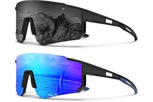 KALIYADI Sports Sunglasses-for-Men Polarized Running-Sunglasses: Sport Mens Sunglasses with UV Protection for Cycling Fishing