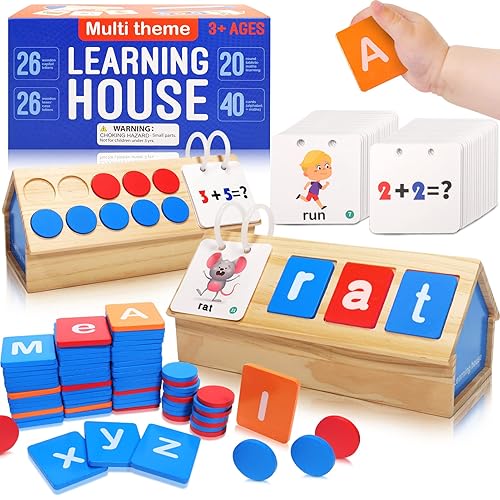 Wooden Educational Toys for Kids Year Old CVC Sight Word