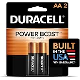 Duracell Coppertop AA Batteries, 2 Count, 12-Year Shelf Life, Long-lasting