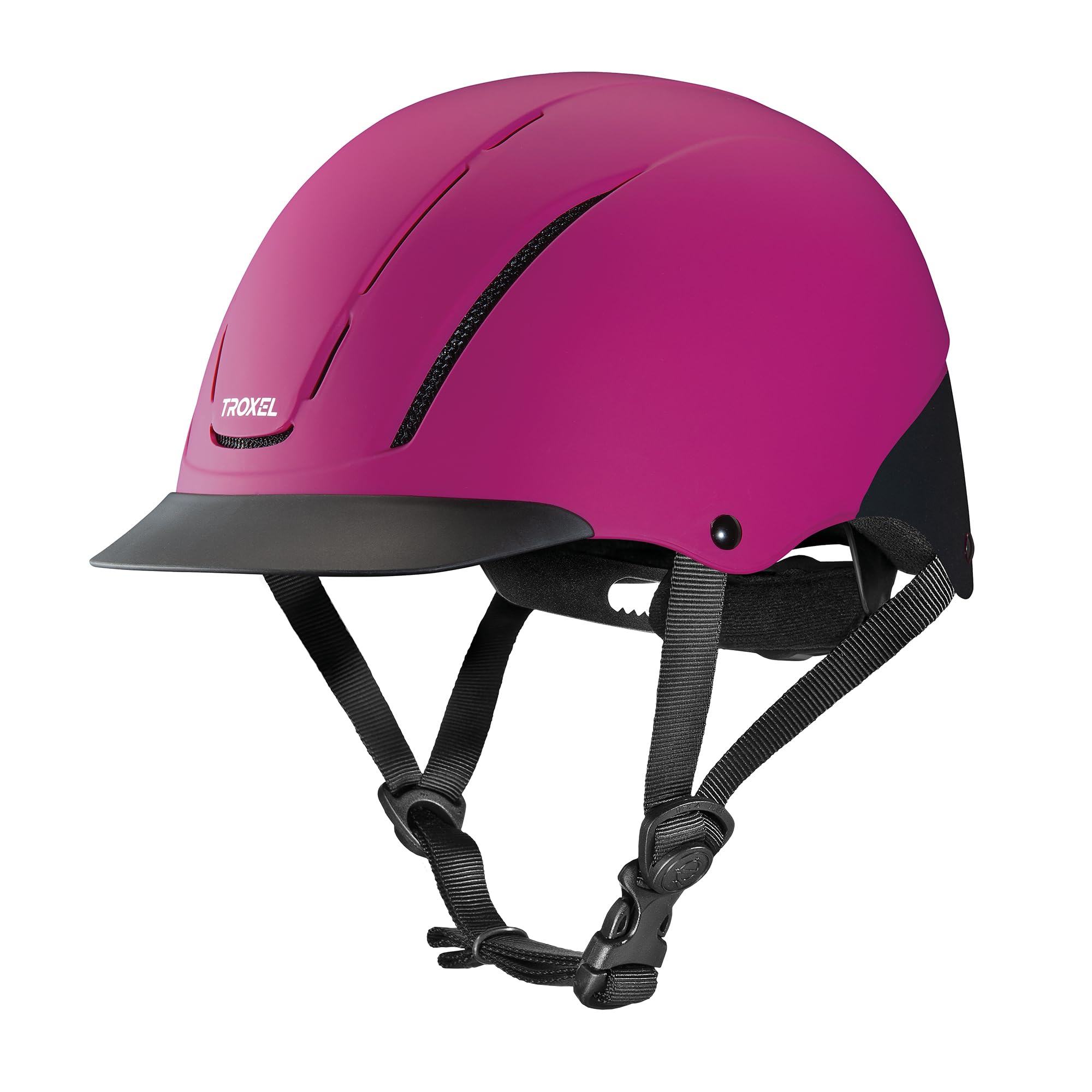 Photo 1 of Troxel Spirit Full Coverage Horse Riding Helmet, Low-Profile & Adjustable Safety Horseback Riding Gear, Extra Small (6-1/4 - 6-1/2), Raspberry Duratec