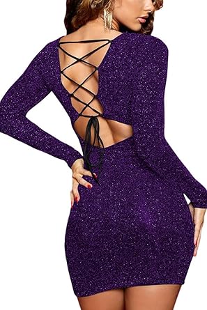 blue glitter bodycon dress