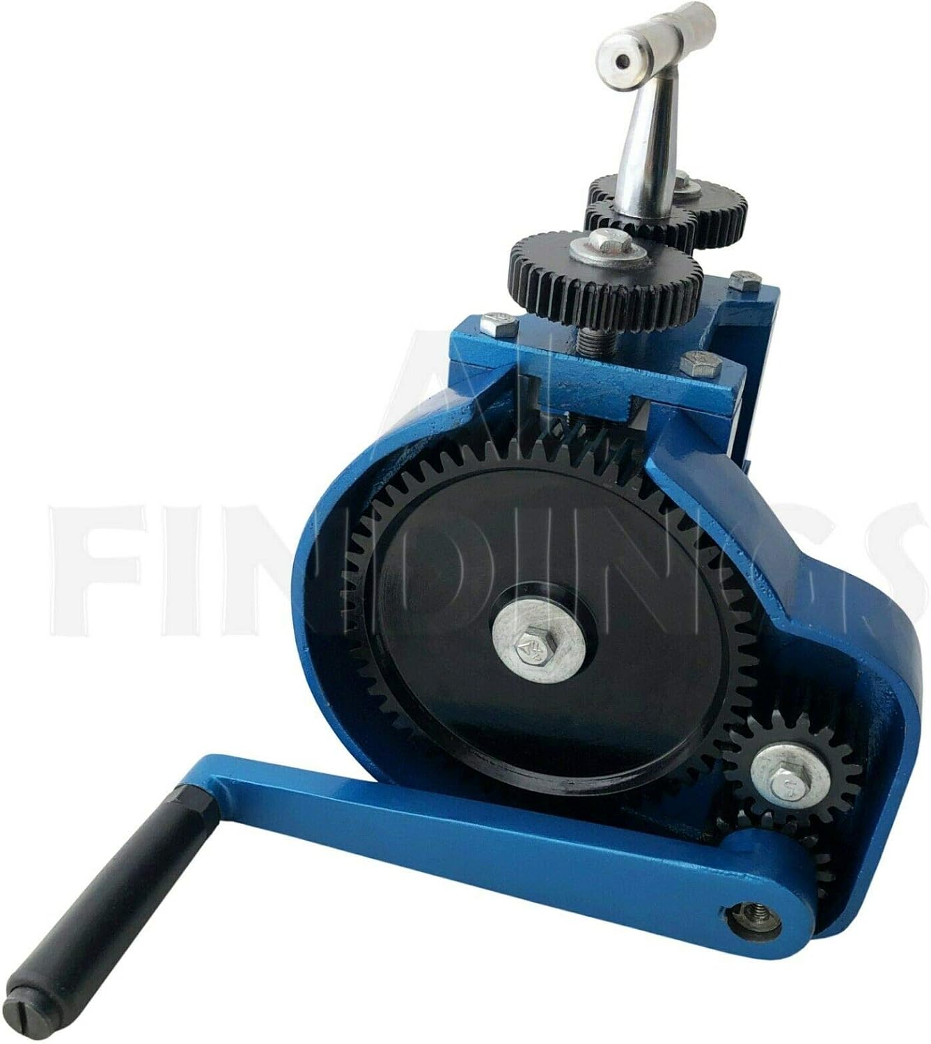 Rolling Mill 3" Flattening Designs Gold Silver Ingots 7 Rollers Jewellery Tool, Blue - Image 4