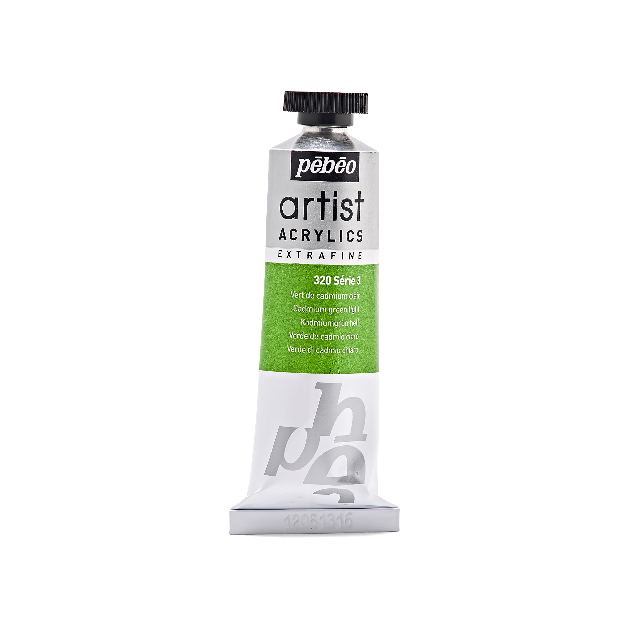 Pebeo 37 ml Artist Acrylics, Light Cadmium Green