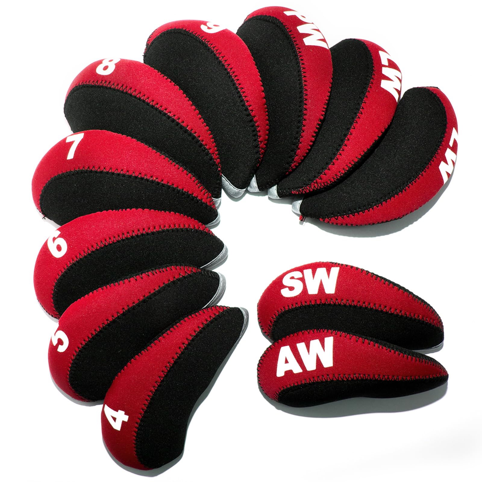 Photo 1 of Golf Iron Covers Neoprene Iron Covers for Golf Clubs 11pcs/10pcs Golf Iron Headcovers,Golf Club Covers Fit All Brands
