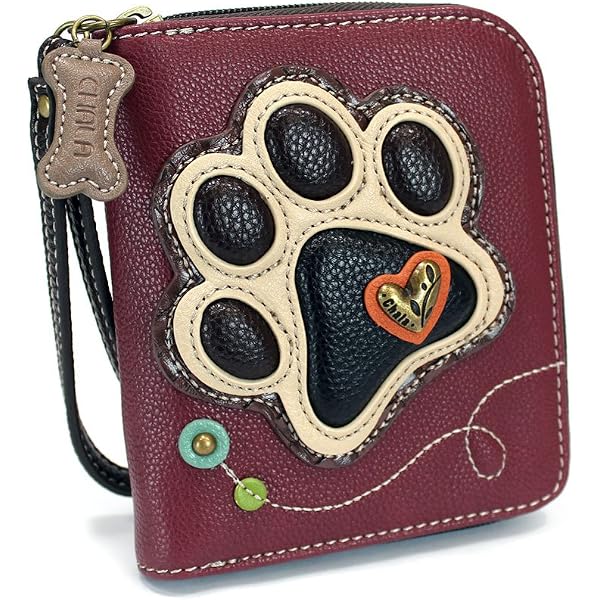 Chala Handbags Paw Print Crescent Crossbody Handbag Purse  display picture 1