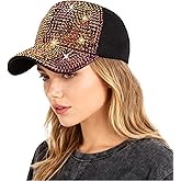 Bling Rhinestone Mesh Visor Cap, Canvas Baseball Cap for Women Adjustable Visor Hat Sparkle Denim Sun Hat Outdoor
