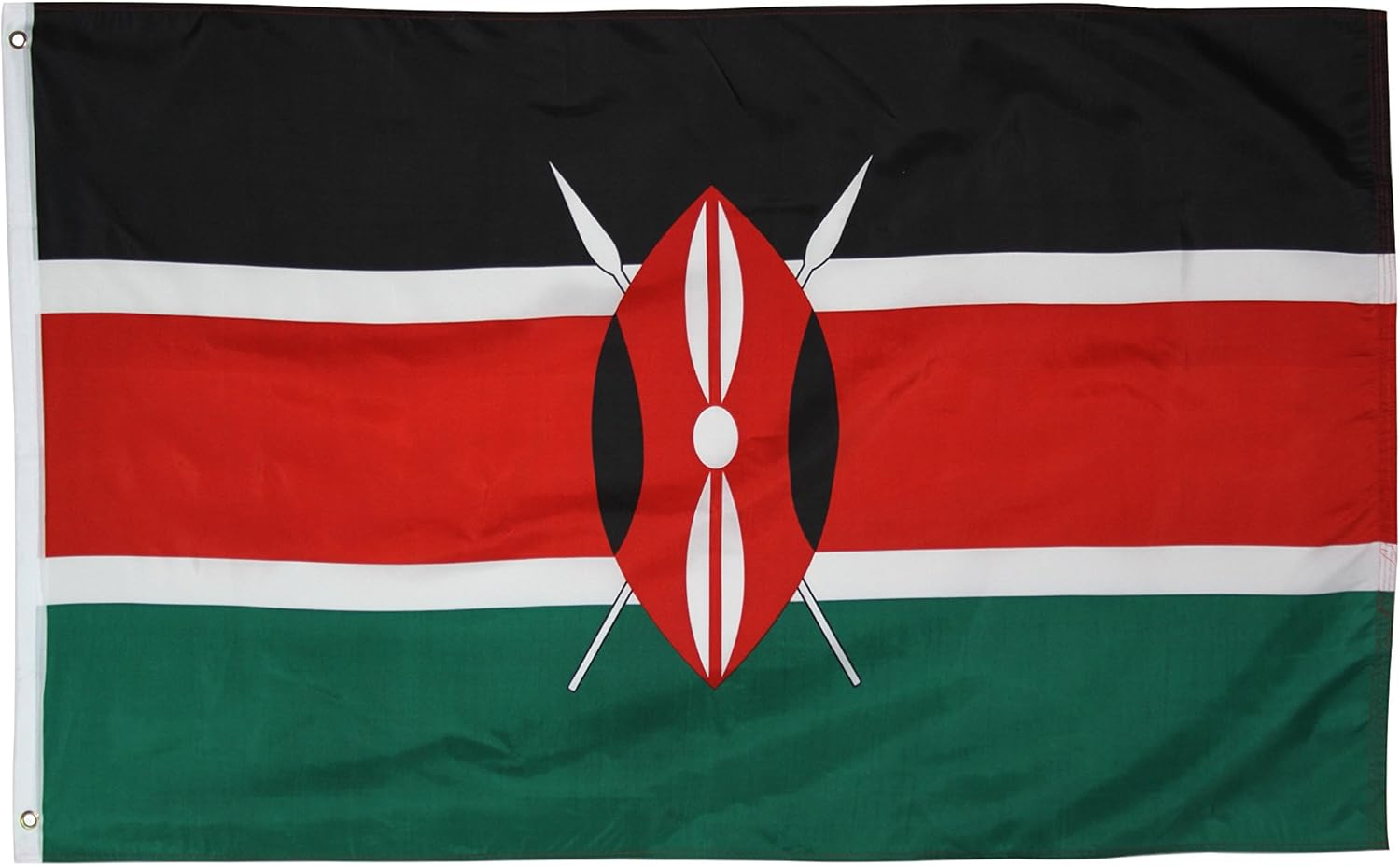 Kenya National Flag (Polyester), 2' x 3' Garden & Outdoor