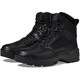 5.11 Tactical Women's ATAC 2.0 Boots, 6" Side Zip Slip Resistant Hiking Boots, Water Resistant, Black
