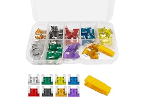 Standard Fuse Assortment kit 3A 5A 7.5A 10A 15A 20A 25A 30A Mini Colorful Insert Fuses for Car Boat Truck SUV Automotive 100 