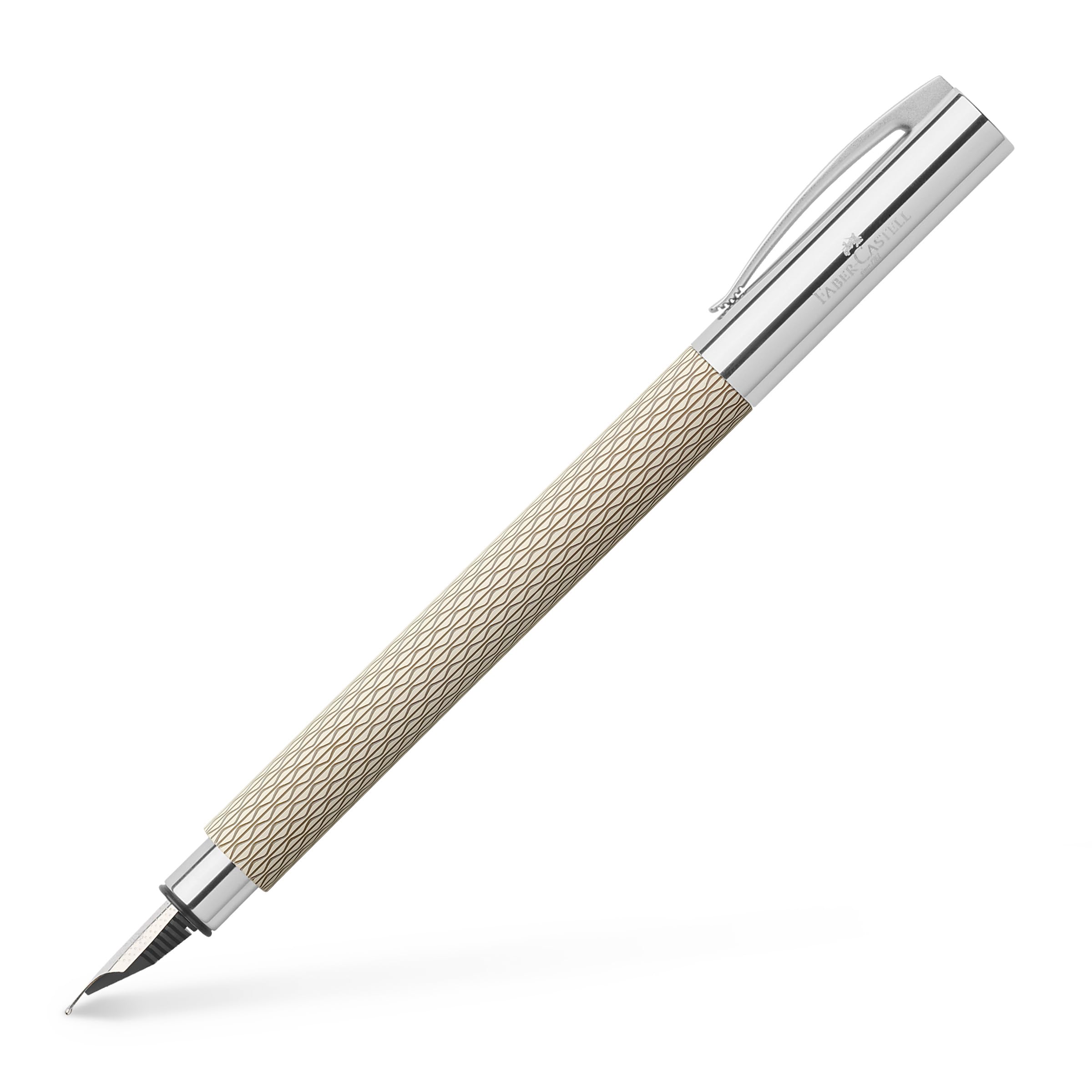 FABER-CASTELL Ambition OpArt 149620 Fountain Pen White Sand Nib Width M Includes Gift Packaging — image 1