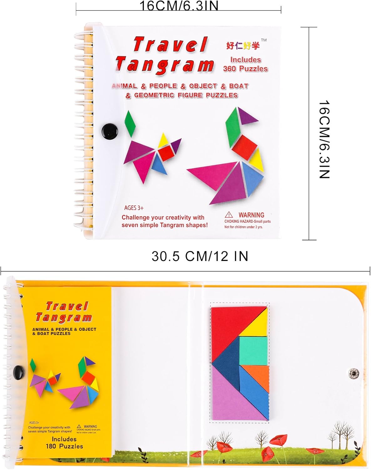 magnetic tangrams travel toy