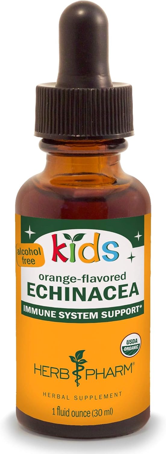 Herb Pharm Kids Certified-Organic Alcohol-Free Echinacea Glycerite Liquid Extract (GLCHILD01), 1 Fl Oz (Pack of 1): Health & Personal Care
