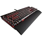 Corsair Gaming K70 Mechanical Keyboard, Backlit Red LED, Cherry MX Blue