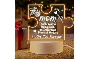 CEOJPA Gifts for Mom from Daughter, Acrylic Engraved Night Lamp Gifts for Mom, Mothers Day Gifts, Birthday Gifts for Mom, Christmas Gifts, Thanksgiving Night Light