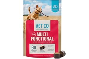 VetIQ 8-in-One Multifunctional Supplement for Dogs, Supports Hip & Joint, Urinary Tract, Immune System, Skin Health and Heart Health, Soft Chews, Made in the USA, 60 Count