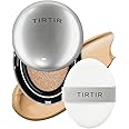 TIRTIR Mask Fit Aura Silver Cushion Foundation | Semi-glow Finish, Natural Coverage, Moisturizing, Lightweight, Korean cushion foundation (#31N French Beige, Full Size, 0.63 Fl Oz)