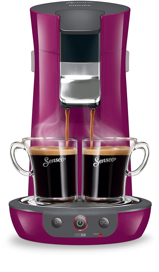 Philips Senseo - Cafetera de cápsulas, 1450 W, 900 ml, color morado