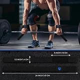 WFX Weight Lifting Straps Wrist Support Padded Neoprene Black view 3