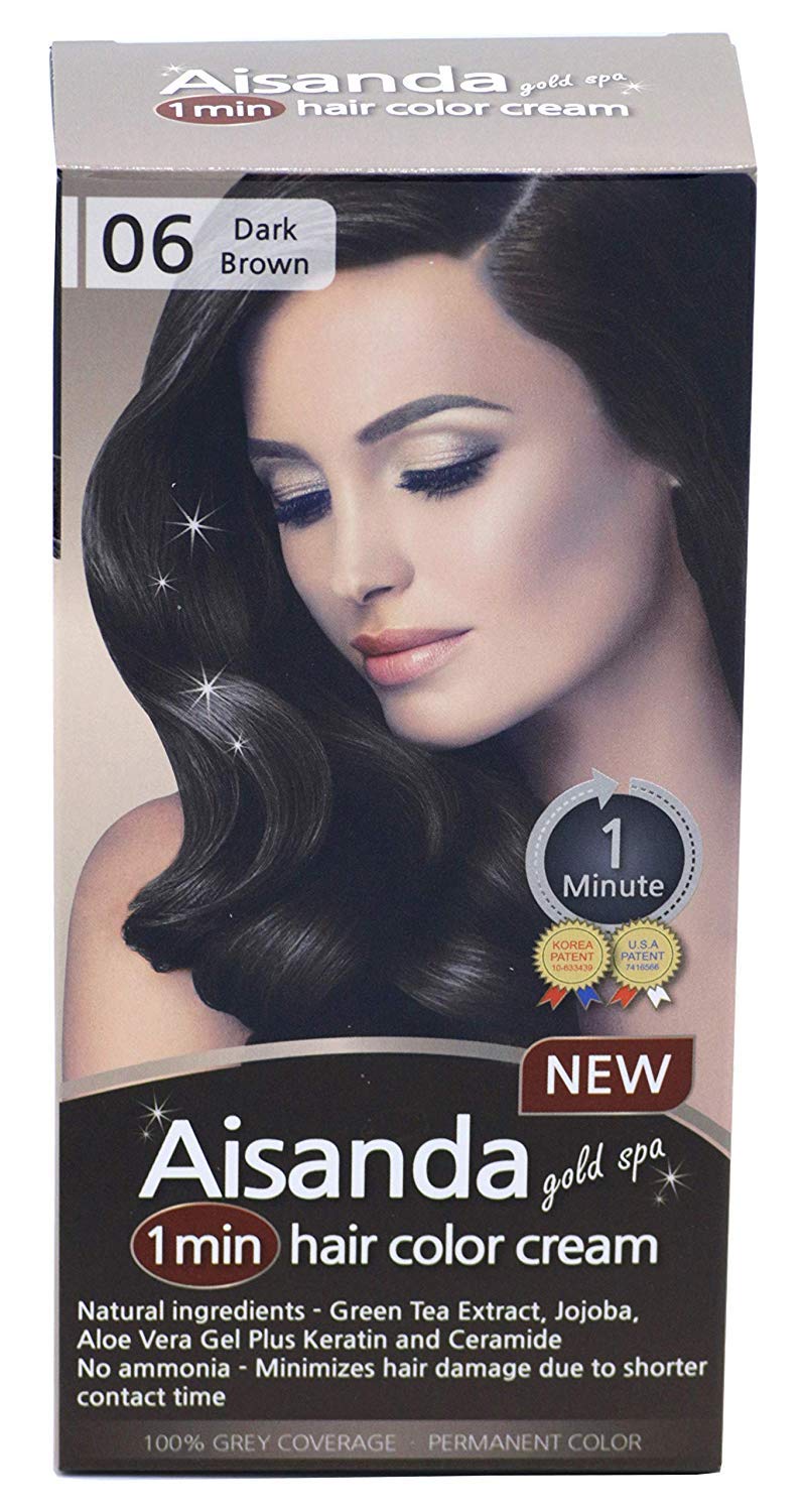 Buy 1pack 60g Dark Brown Aisanda Assanta 1 Minute Hair Color