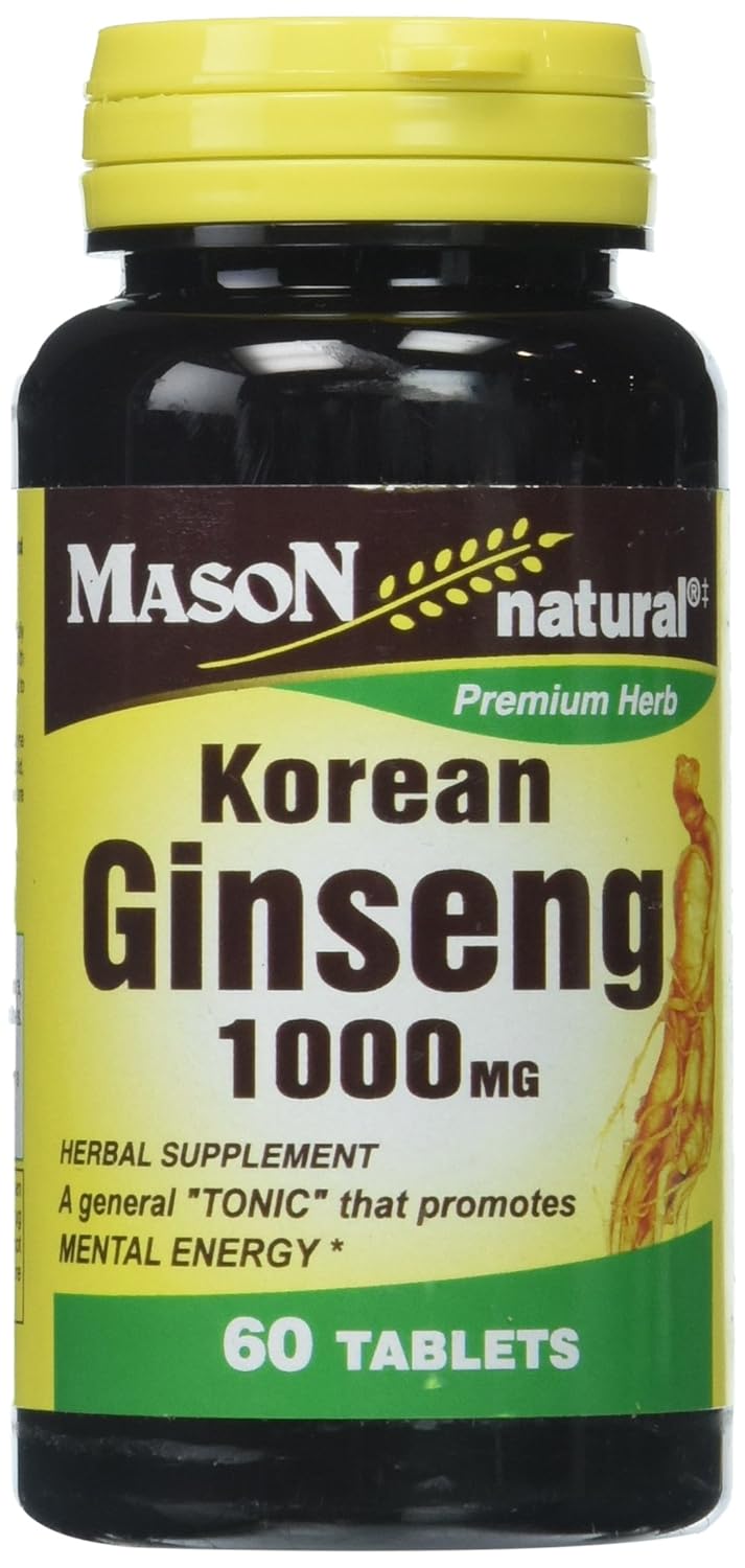 Mason Vitamins Korean Ginseng 1000mg Tablets eBay