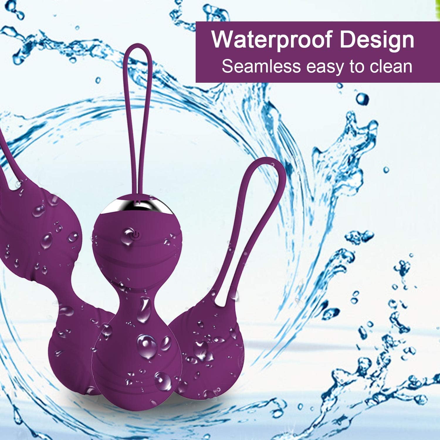 Kegel Exercise Weights for Women - Ben Wa Kegel Balls for Beginners & Advanced Pelvic Floor Exercises, 3 Weights Kegel Exercise Products Training Kits for Resolves Incontinence & Bladder Control: Health & Personal Care