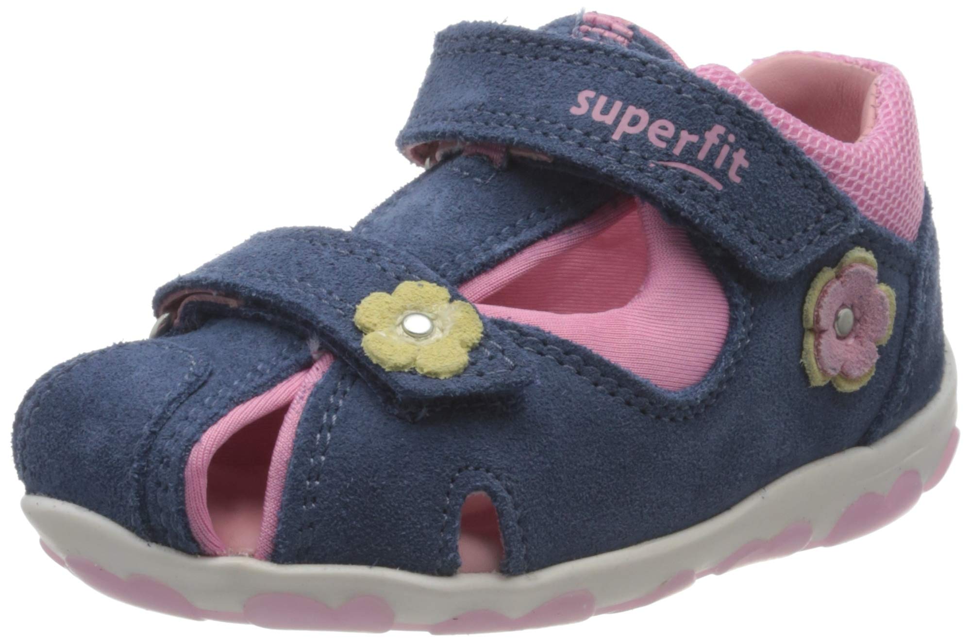 Superfit Women's Fanni Ankle Strap Sandals, Blue (Blue/Pink 80), 7.5 UK