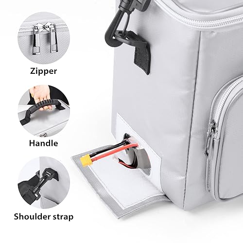 Tamfile Fireproof Lipo Battery Bag with 4200°F Heat Insulated