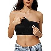ZeroBound Tube Tops for Women with Built-in Shelf Bra Basic Backless Strapless Top, Bandeau Going Out Crop Tops