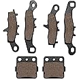 Cyleto Front and Rear Brake Pads for Kawasaki KFX 450R KFX450R KSF450 2008 2009 2010 2011 2012 2013 2014