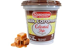 LA SERENISIMA La Serenísima Dulce de Leche - Authentic Milk Caramel Spread from Argentina - Gluten-Free Creamy Caramel Sauce for Baking, Desserts - Rich Flavor for Pancakes, Waffles - 14.1 Ounce
