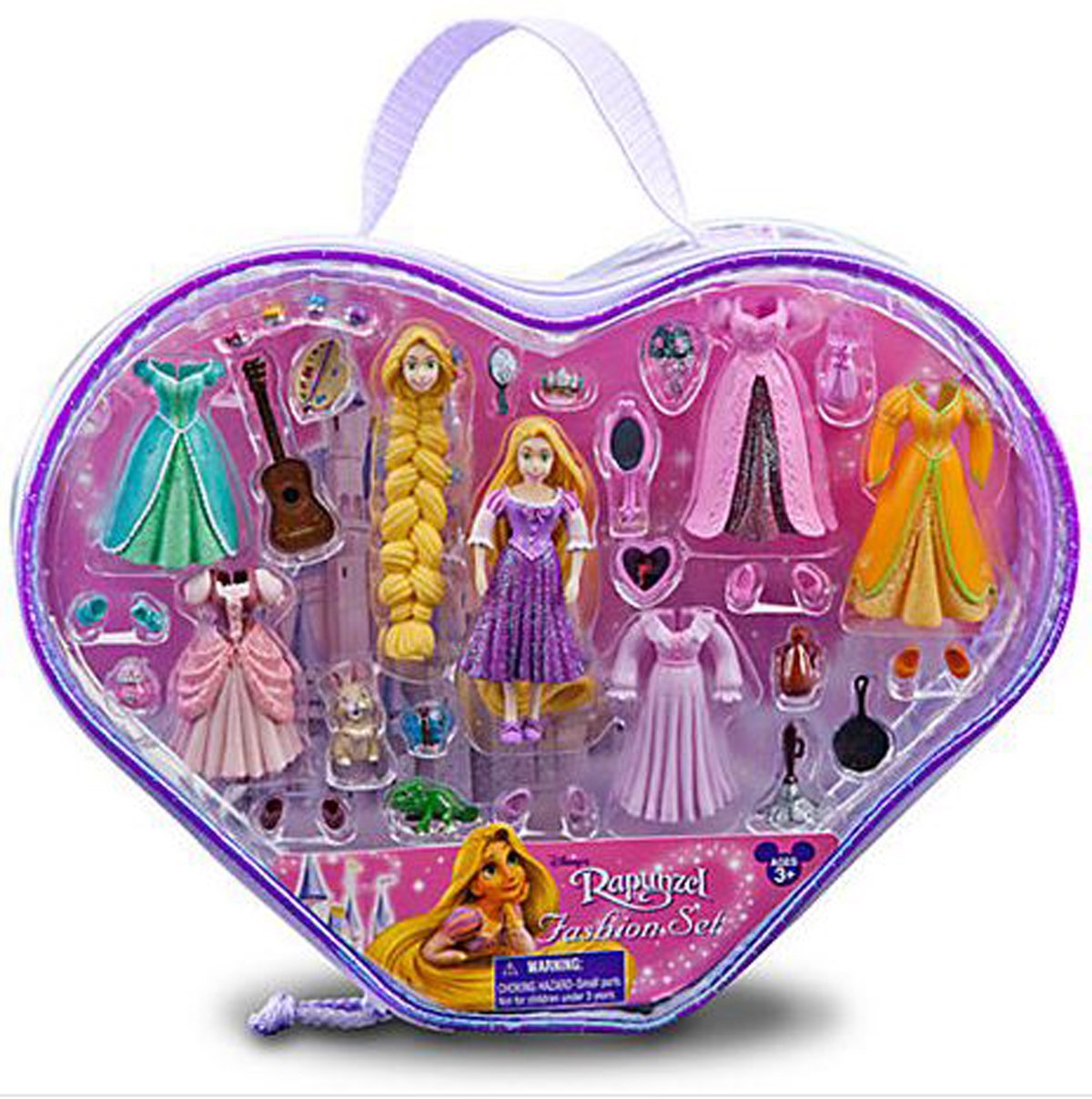 Disney 36 Piece Deluxe Tangled Rapunzel Fashion Set Featuring 6